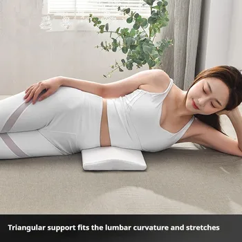 Cuscino di supporto lombare, cuscino in memory foam di supporto per la schiena per dormire nel letto Cuscino di supporto per la vita per alleviare il dolore lombare 1