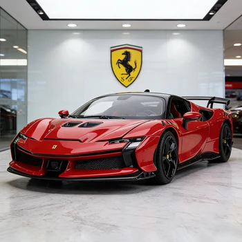 Bburago 1:24 Ferrari SF90 XX Stradale Modellino Auto in Lega e Veicoli Giocattolo in Scala Miniatura per Bambini