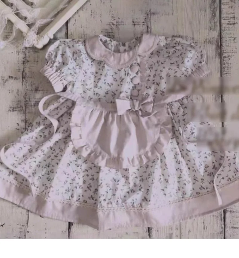 Girls' Doll Collar Retro Princess Dress, Children's Clothing, Pattern 1:1, Cutting Design