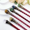 Natural Citrine Amethyst Magic Wand Witchcraft Crystal Quartz Stone Scepter Props DIY Hairpin Healing Home Decor Children Gift 2
