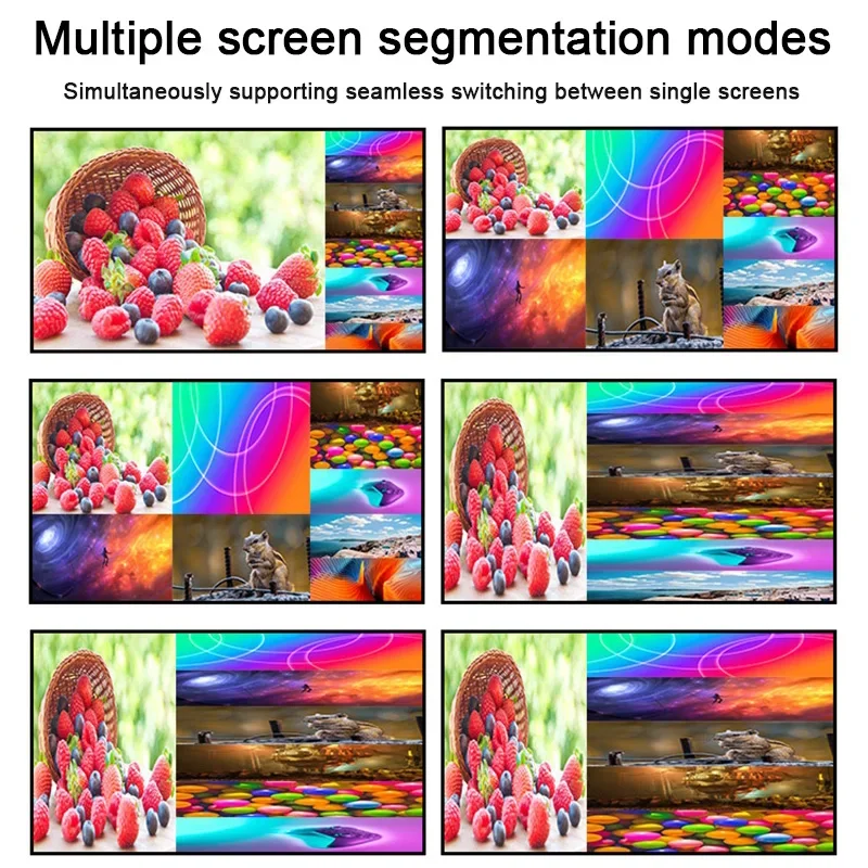 4K 60hz 9x1 HDMI Ƽ  9 in 1 Out Seamless Switch  ũ  9 Ʈ HDMI Ƽ (3.5mm   ) PIP RS232