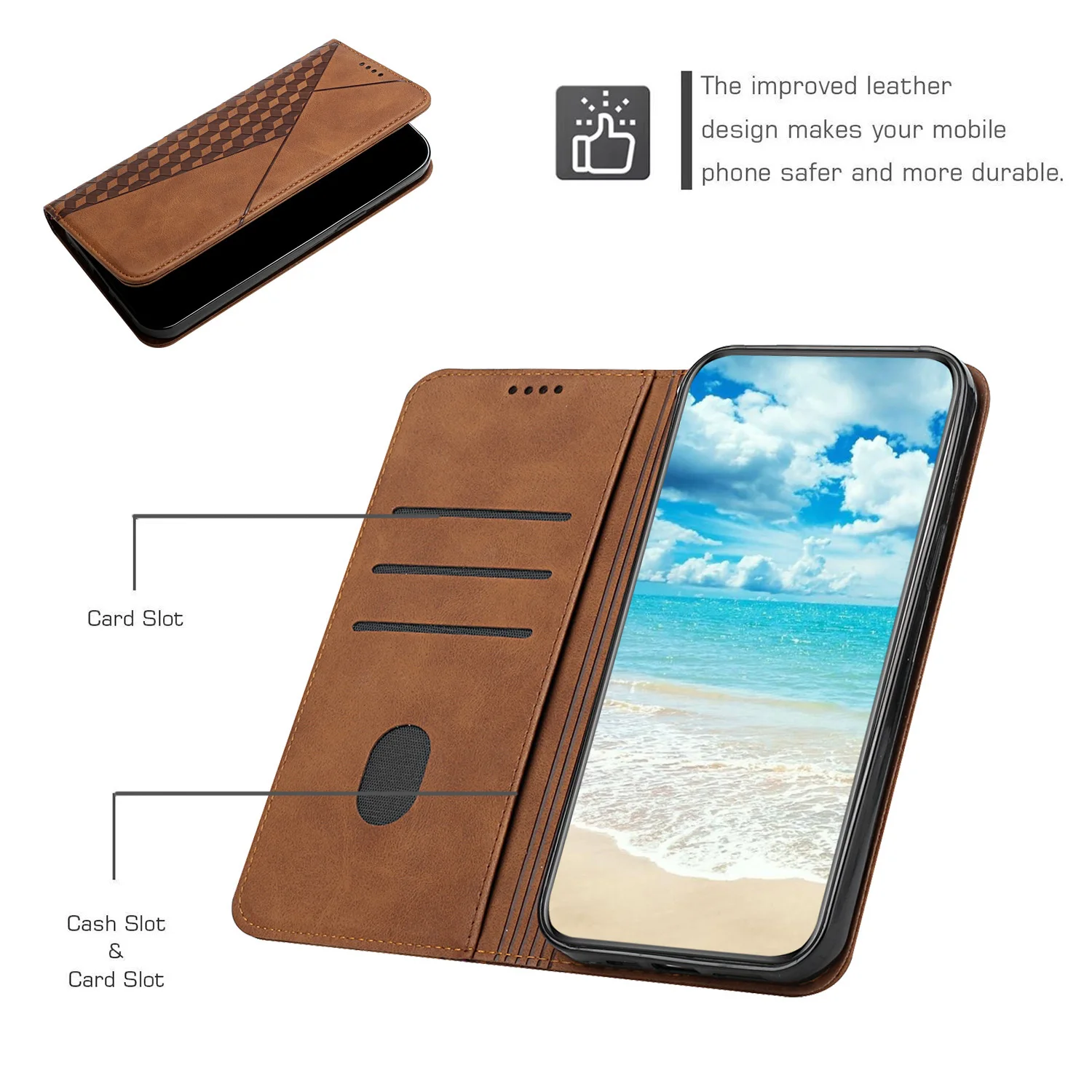 For OPPO Reno 8 5G / Reno 8 Pro 5G / Pro Plus Case Case Silicone Flap Leather