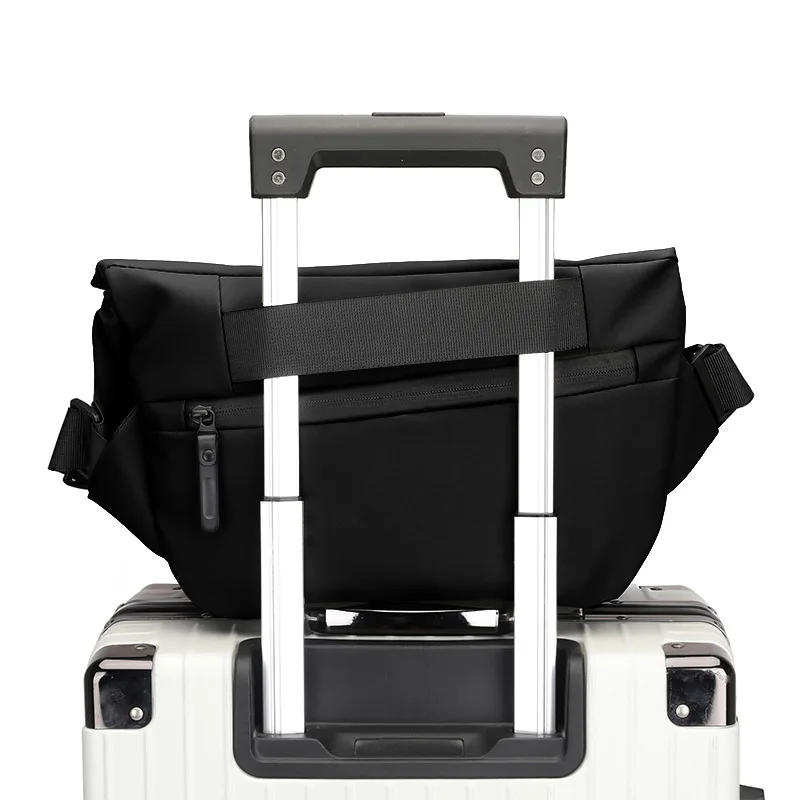 Crossbody bag for men, functional messenger bag, trendy brand chest bag, women's casual waist bag, magnetic buckle sports backpack, cycling shoulder bag