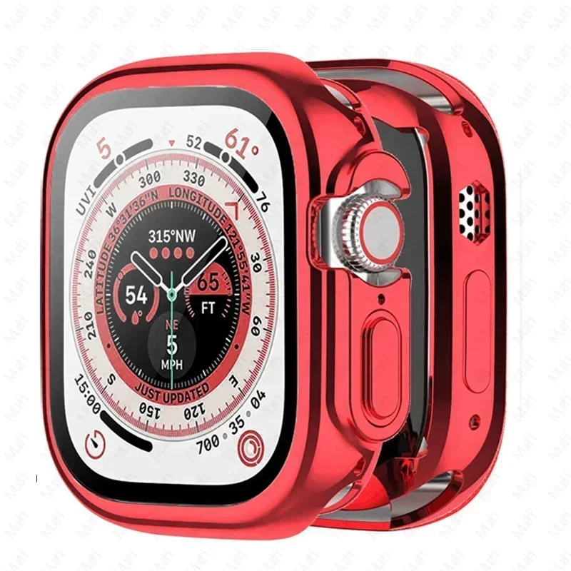 Ultra Protective Soft TPU Bumper Cover Case for Apple Watch with Screen Protector
