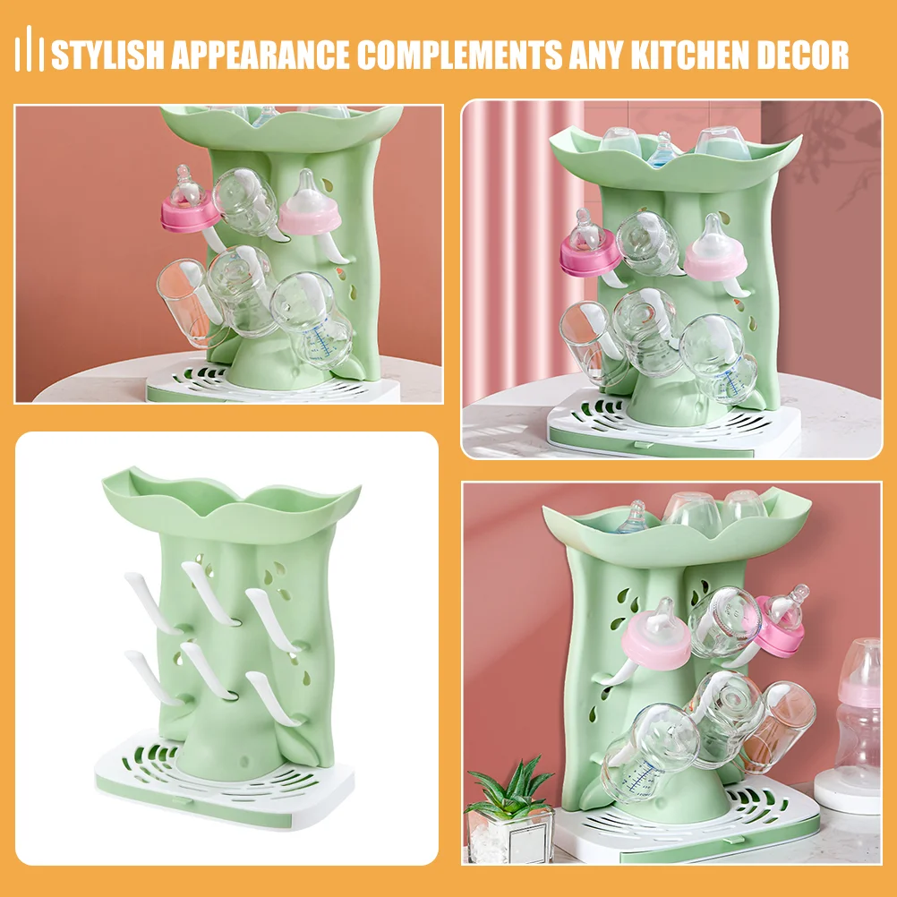 Baby Bottle Drying Rack Holder Storage Dryer For ganizer Mother Kids Feeding Bottle Upside Down Water Drainer Safe Sturdy
