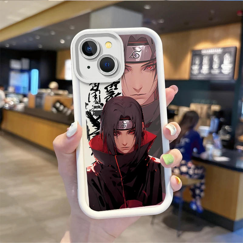 thumbnail image 1 of Funda de silicona para teléfono móvil iPhone, carcasa con diseño de Uchiha Itachi Pain, para modelos 16, 15, 14, 13, 12, 11 Pro Max, 16, 15, 14, 8, 7 Plus, X, XS Max, N-NARUTO, 1 of 5