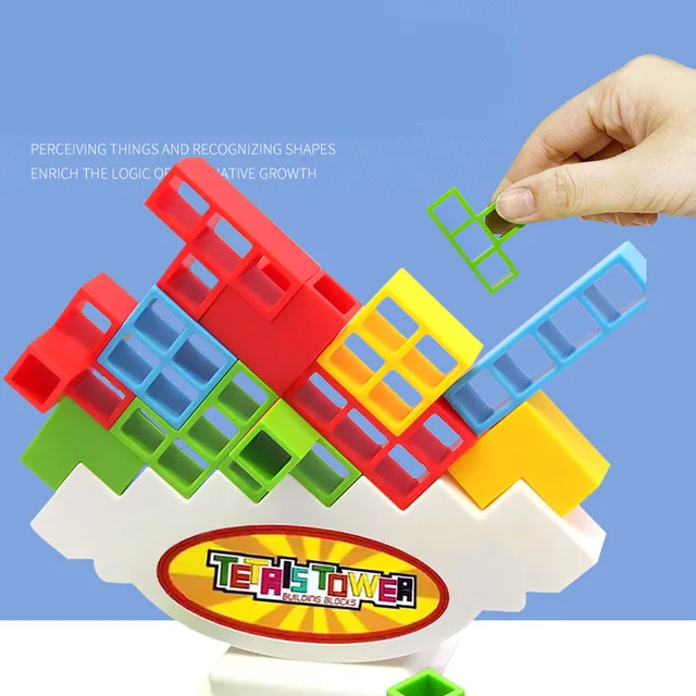 Tetra Tower Game Tetris Balance Tetris Tower Puzzle Board Game Kids Building Block Toys 5