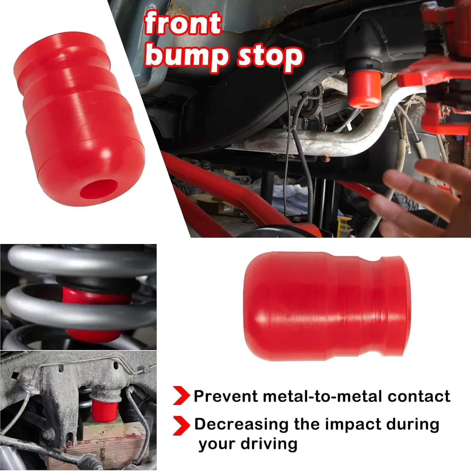 1/2/4pcs 1-1303 1-1304 Bump Stops Kit for Jeep Wrangler JK JKU Sport Rubicon Sahara Freedom Unlimited 2007 -