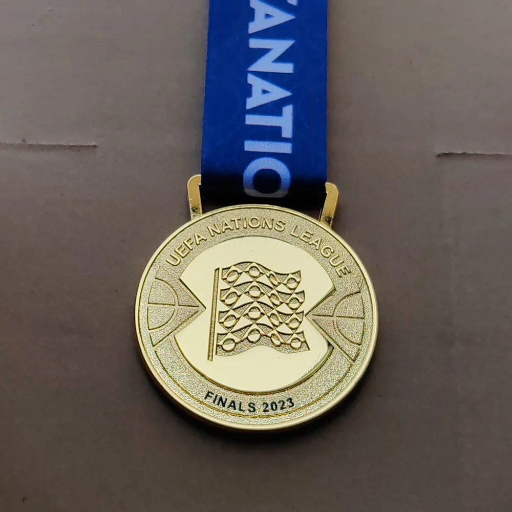 Vendita Calda 2023 Europa Champions Medal 2023 Football League Champions Gold Spagna Nations Medal
