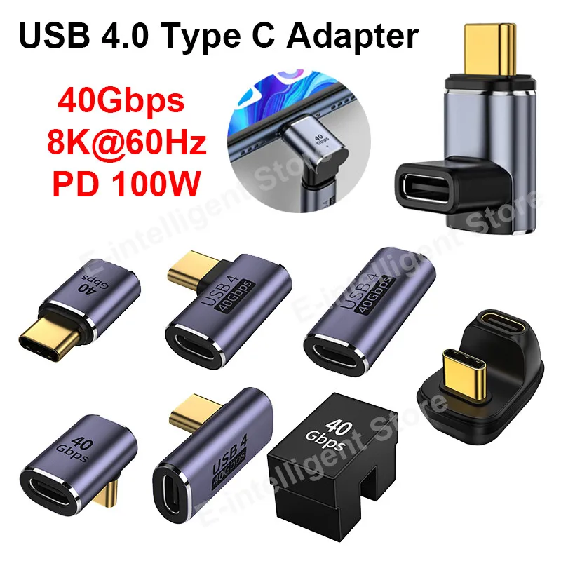 タイプC L字 USB C 変換アダプタ Type Cオスメス 90度