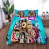 Masha Cartoon Duvet Cover Set without sheet King Queen Double Full Twin Single Size Bed Linen Set 3