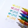 12 Colors Glitter Highlighter Pen Markers Kid Graffiti Painting Pen Handwriting Drawing Fluorescent Pen Office School Stationery 3