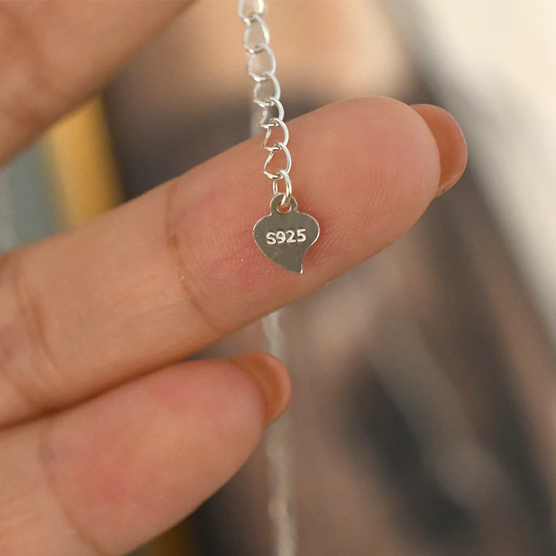 Collier En Argent Double Chaîne Avec Pendentif Style Grande Marque - Occasion, Couleur Argenté, Longue
