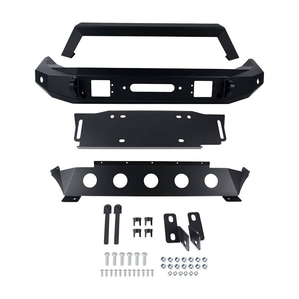 

Wholesale price hot sale car accessories front bumper cover with sensor holes without light for Jeep wrangler JL 2018+