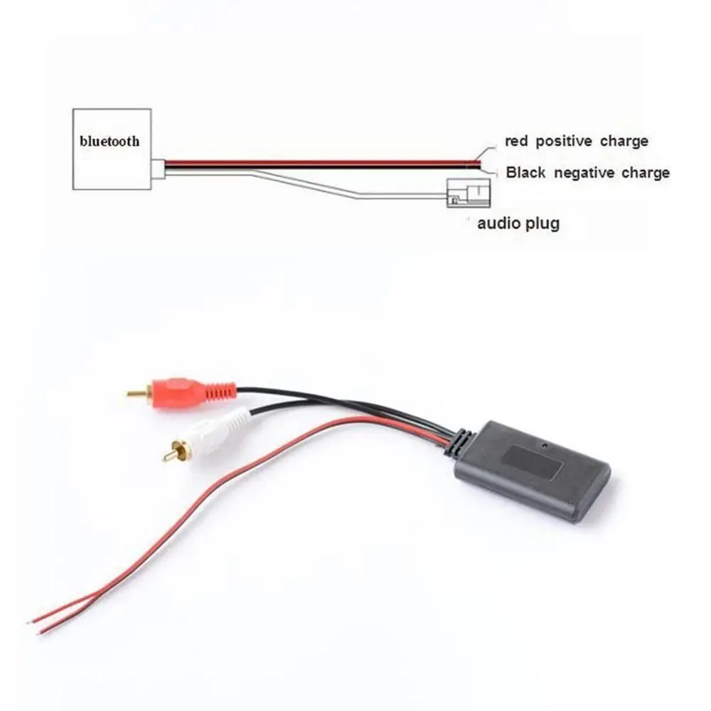 Durable Universal Auto Audio Input Wireless Music Cable Adapter AUX Receiver Bluetooth Receiver 2 RCA Cable Module bluetooth adapter bluetooth audio receiver bluetooth transceiver adapter audio adapter bluetooth aux adaptor