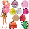 Doll Backpack Doll Clothes Accessories Zipper Canvas Style for 11.8inch Babies BJD Doll Accessories Bag,Babie Dollhouse Ministur 1