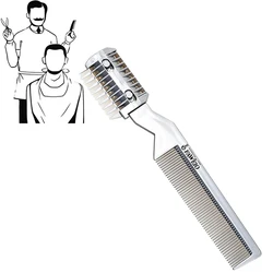 Hair Comb Beard Trimmer Razor Blade Professional Barber Brush Salon Hairdressing Tool Dual Purpose Haircut Hair Styling Comb