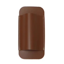Premium Leather Folding Knife Sheath - EDC Waist Carrier & Outdoor Accessory (PU Auburn)