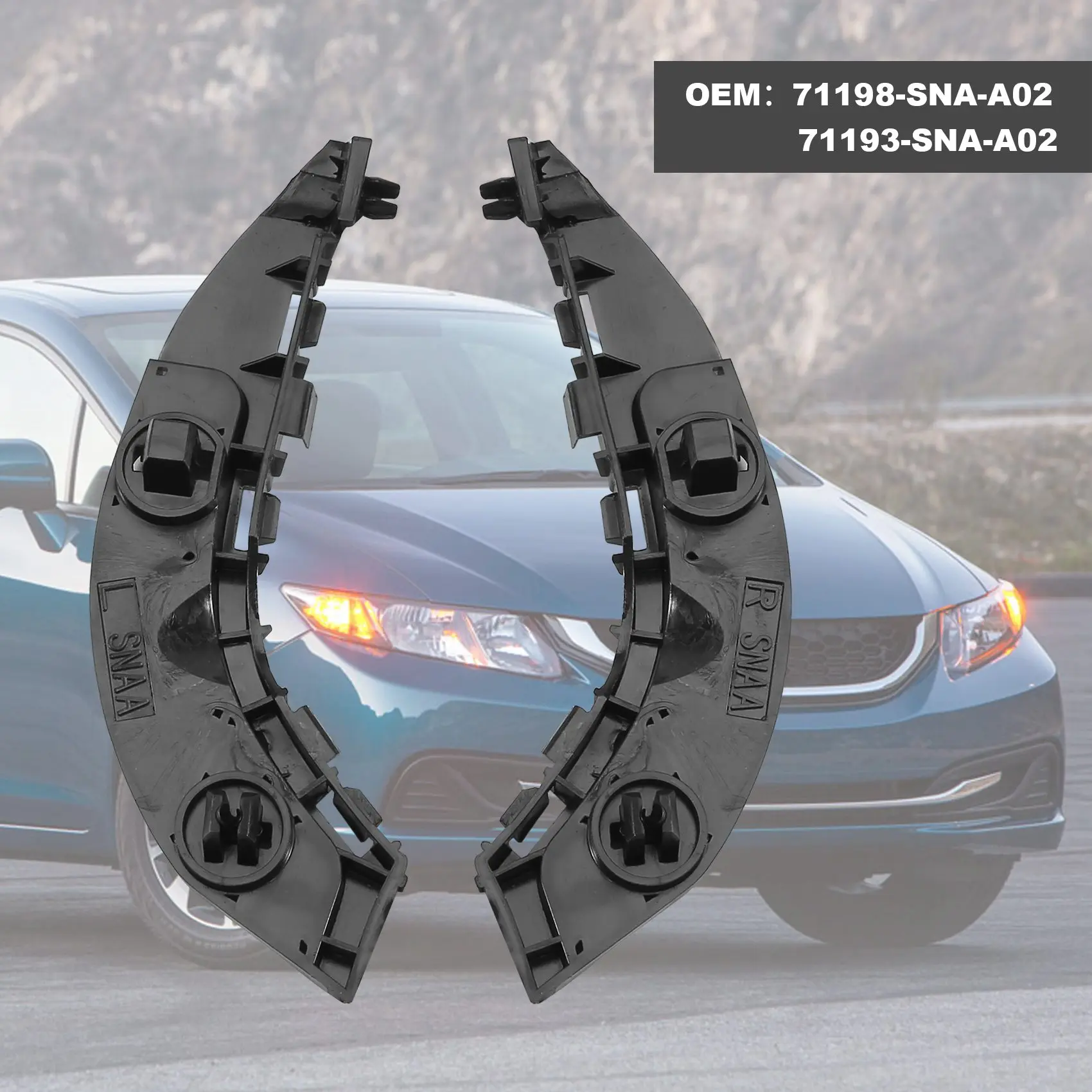 Car Front Bumper Bracket Car Front Bumper Bracket Honda Civic 2006 2007 2008 2009 2010 2011 71198-SNA-A02 71193-SNA-A02