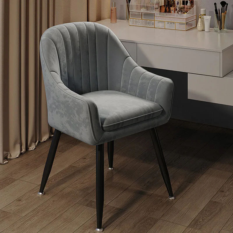 

Elegant Soft Velvet Dinning Chair Foam Fabric Ergonomic Nordic Dinning Chair Lounge Kitchen Sillas Para Comedor Home Furniture