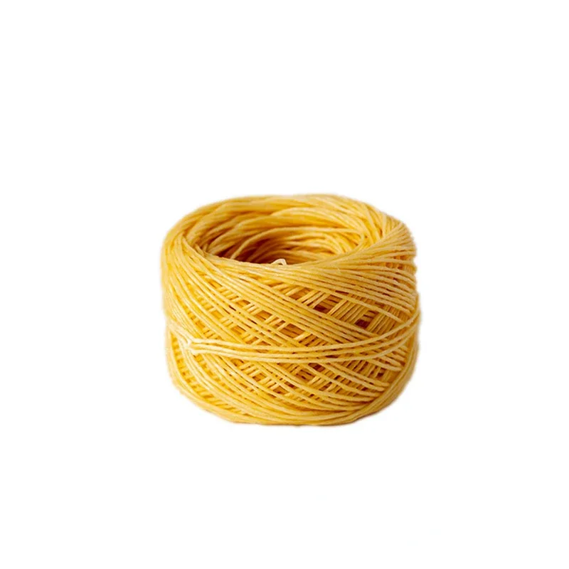 Candle Wicks Primary Color Light Hemp Fiber Beeswax 200ft (61m) For Cigarette Lighting