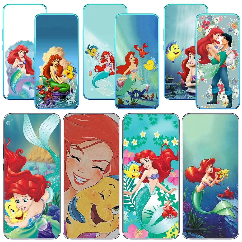 Cartoon The Little Mermaid Ariel Cover Per Motorola Moto E13 E22I E22 G52 G42 G32 G23 G22 E20 E30 E40 E4 G200 Custodia Morbida