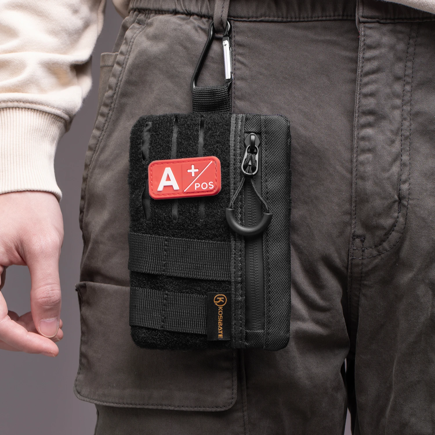 Compact Tactical EDC Pocket Organizer with Zipper