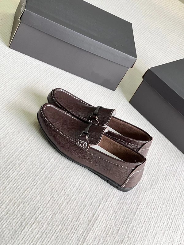 Withered British Men's Business Commuting Genuine Leather 38-44 Men Flat Shoes Fashion Casual Cowhide Moccasin Leather Shoes