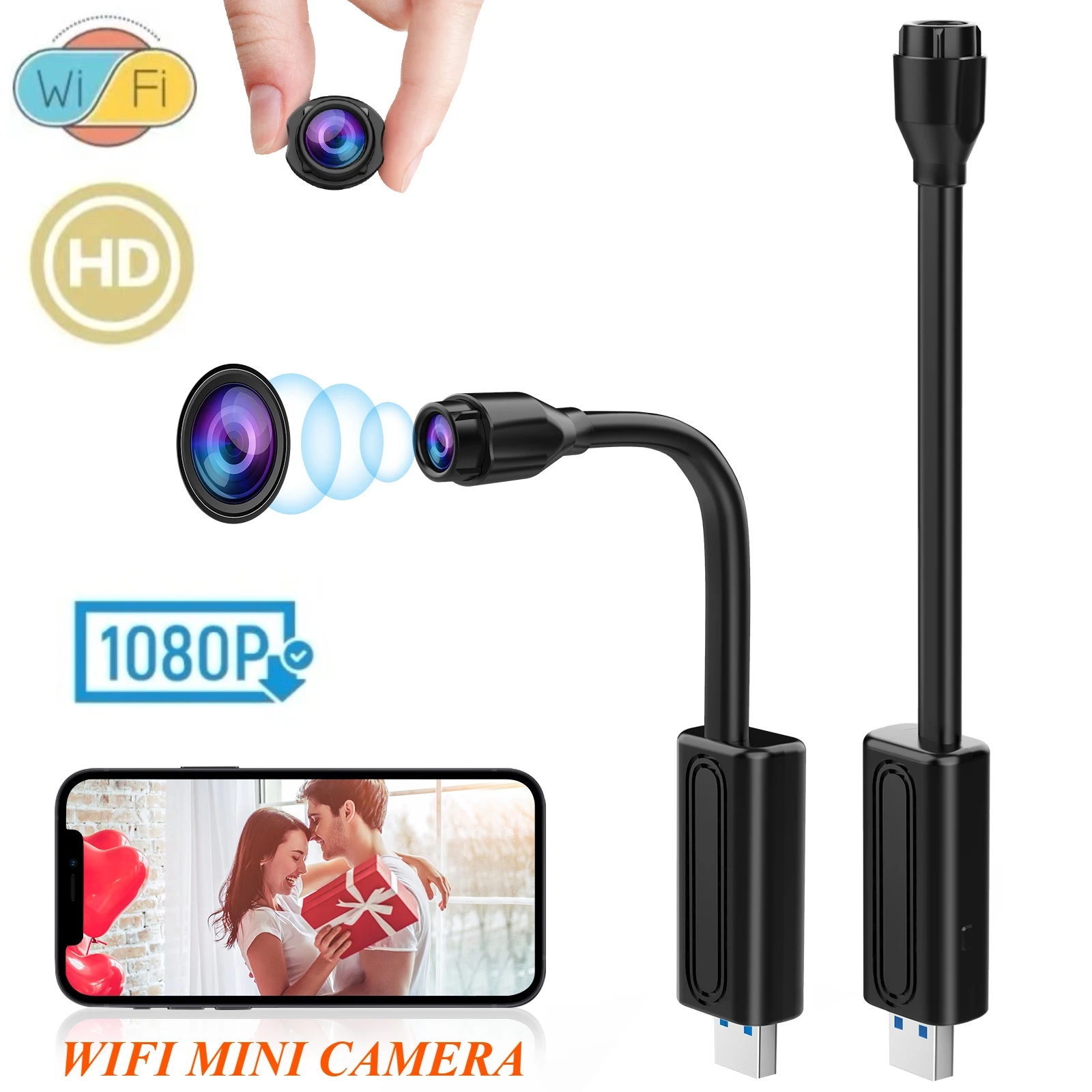 New W11 Wifi Webcam USB Mini DIY Camera Home Surveillance IP Camera 1080P Motions Recorder Micro Camcorder Audio DVR Recorder