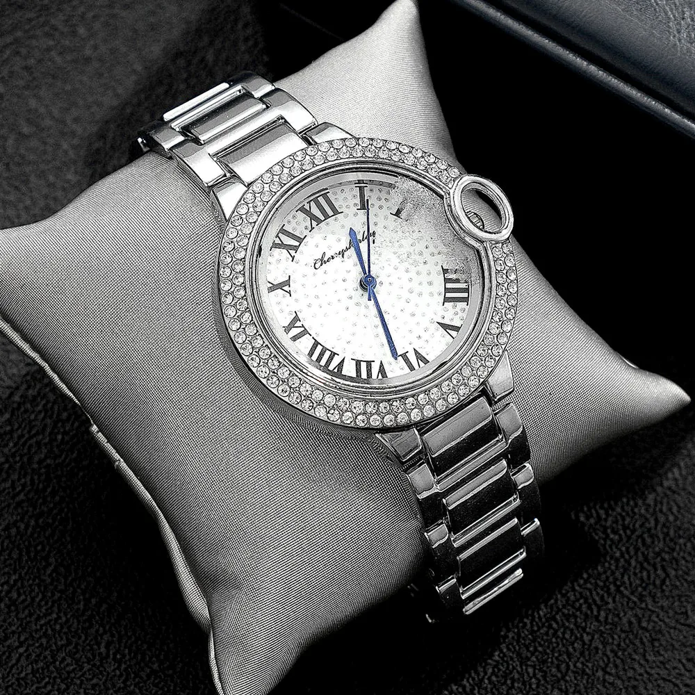 Fashion Luxury Iced Out Watch Top Brand for Men Women Fanshion Watches for Women Clock Wrist Watch Couple Gift Bulk Items Reloj