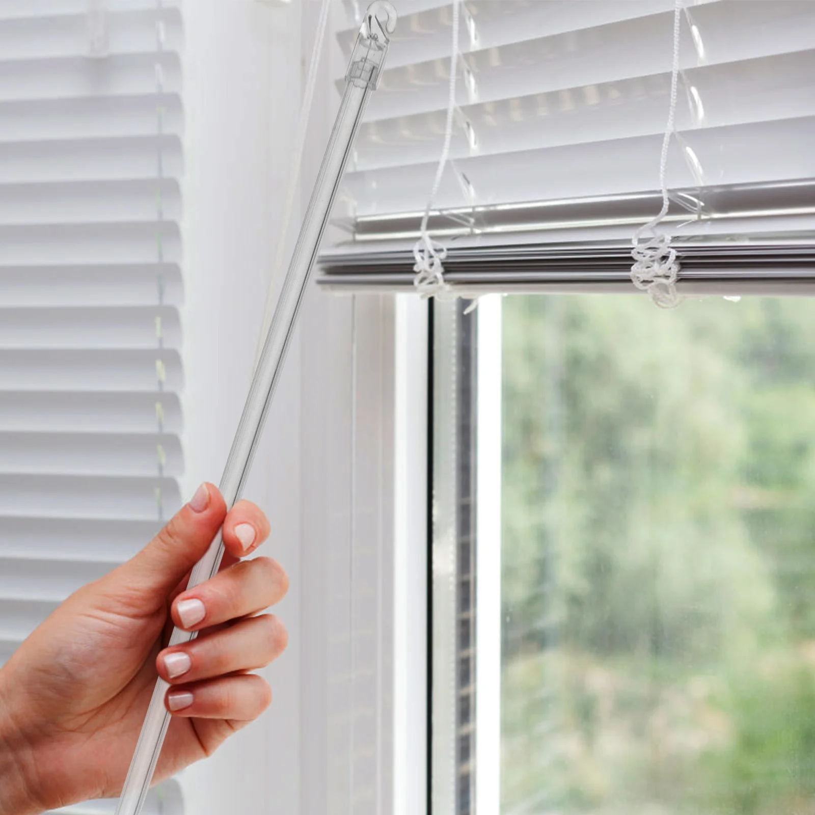 Blinds Wand Blind Replacement Rod Vertical Window Tilt Stick Hook Pulling Control Opener Curtain Parts Clear Venetian Pull Rods
