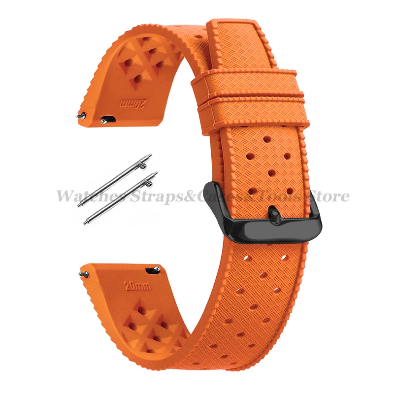 Tropical Silicone Quick Release Watch Band Strap – Premium Rubber Tropic Design