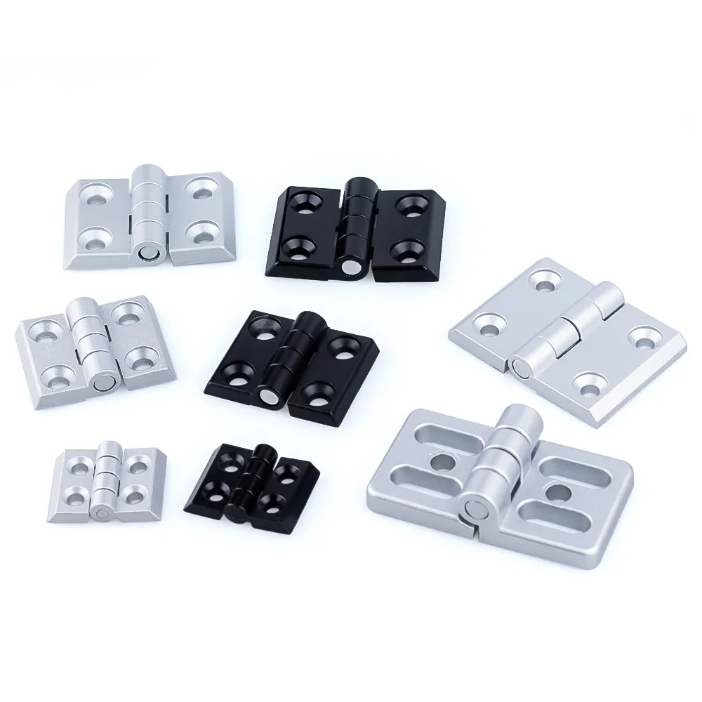 8Pcs/lot 3030 4040 Zinc Alloy Hinge for 3030 4040 Aluminum Profile Extrusion 3D Printer Accessory stainless steel door hinges hinge repair plate furniture hinge wooden box hinge cabinet door hinges cabinet hinges brass hinges bronze butterfly hinges
