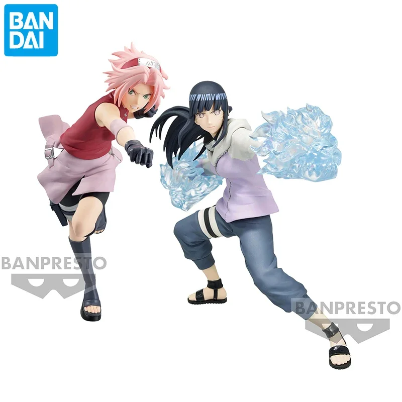 

BANDAI NARUTO Vibration Stars Hyūga Hinata Haruno Sakura Genuine Anime Action Figure Model PVC Boys Girls Birthday Toys Gifts