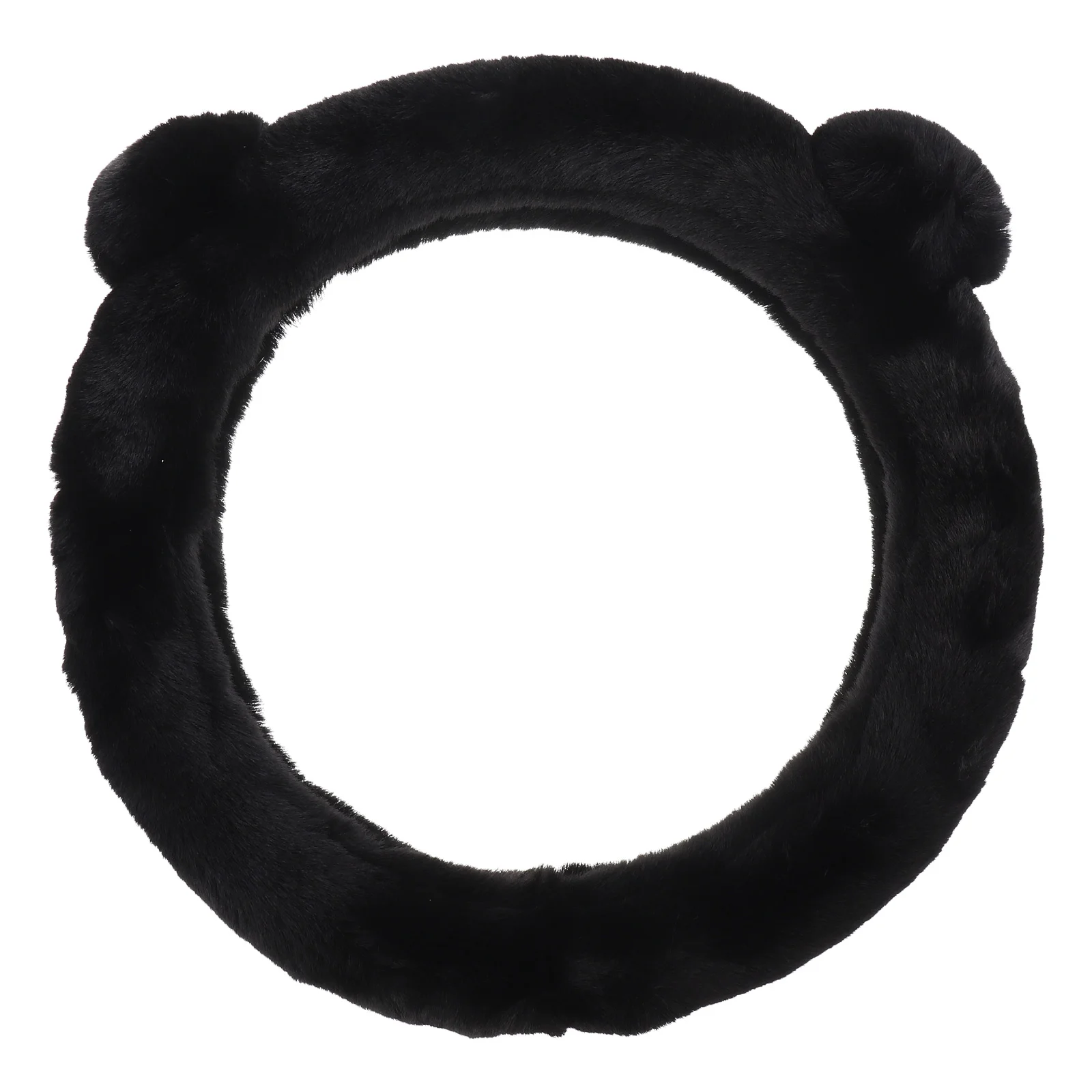 

Fuzzy Steering Wheel Covers Women Protector Plush Protective Grip Warm Car Miss