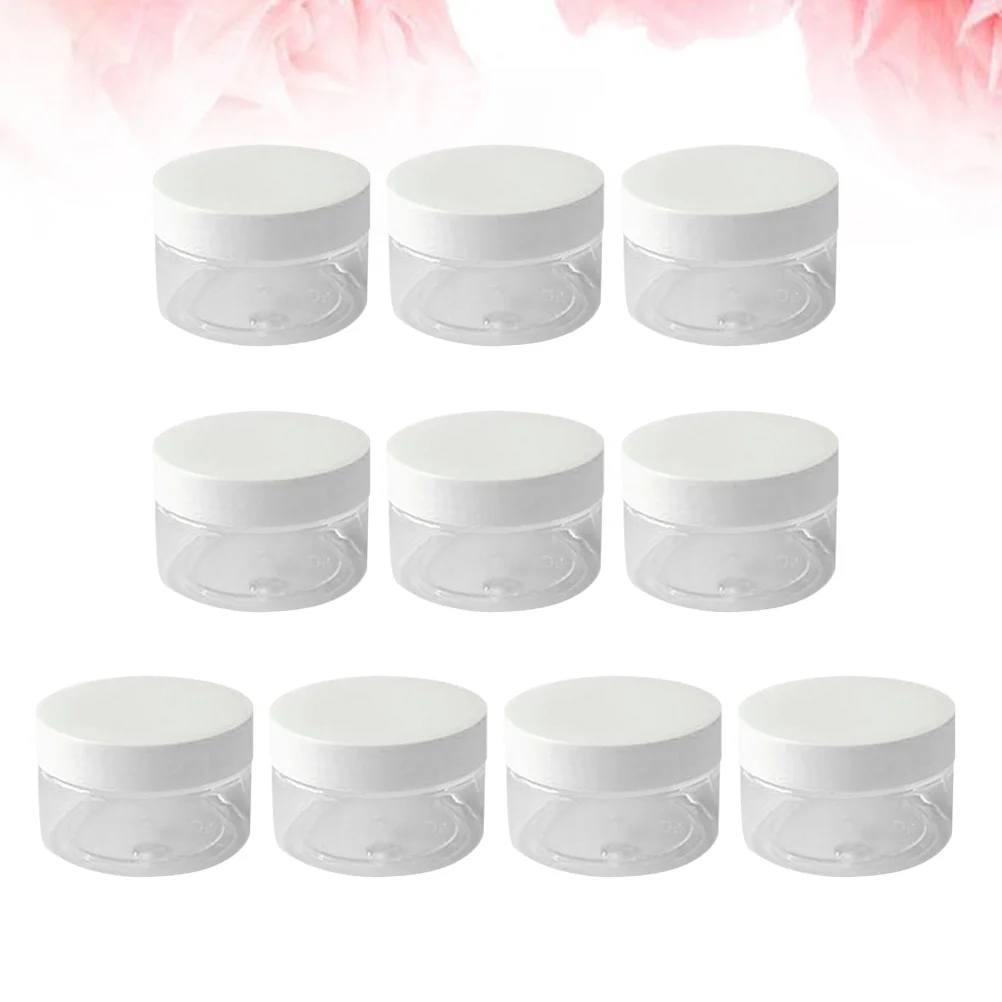 

10 шт., флаконы для бальзама для губ с белой крышкой, 100 мл