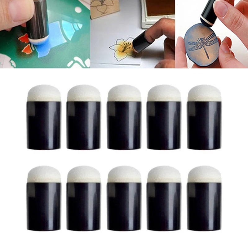 

10pcs Brushes Sponge Finger Daubers Foam Painting Set Stamping DIY Painting Tool