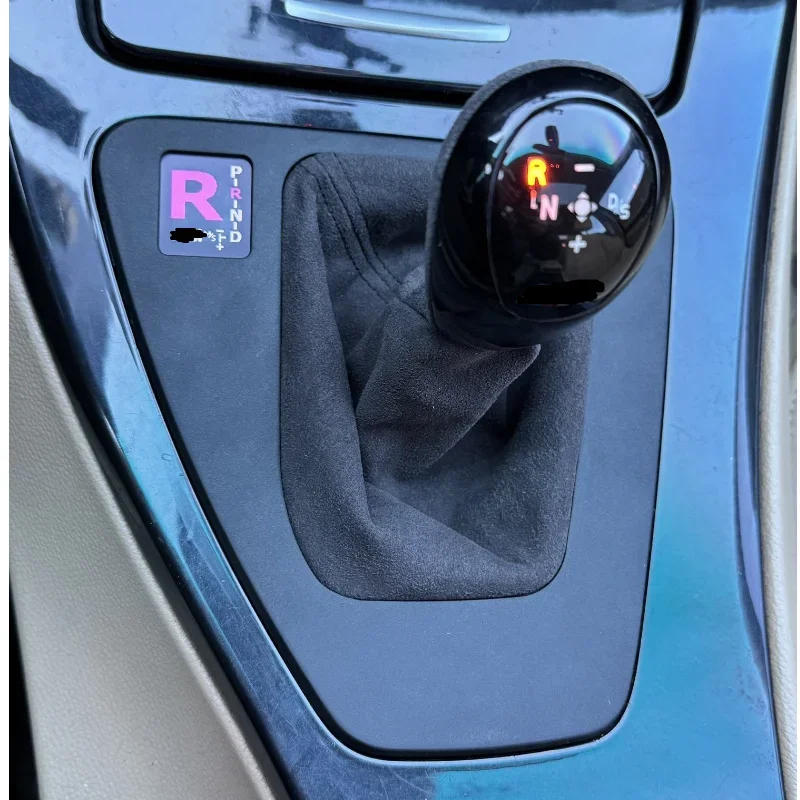 LED Shift Handball LCD Gear Display with Cover Square Hole for BMW e90 e91 e92 e93 Modified