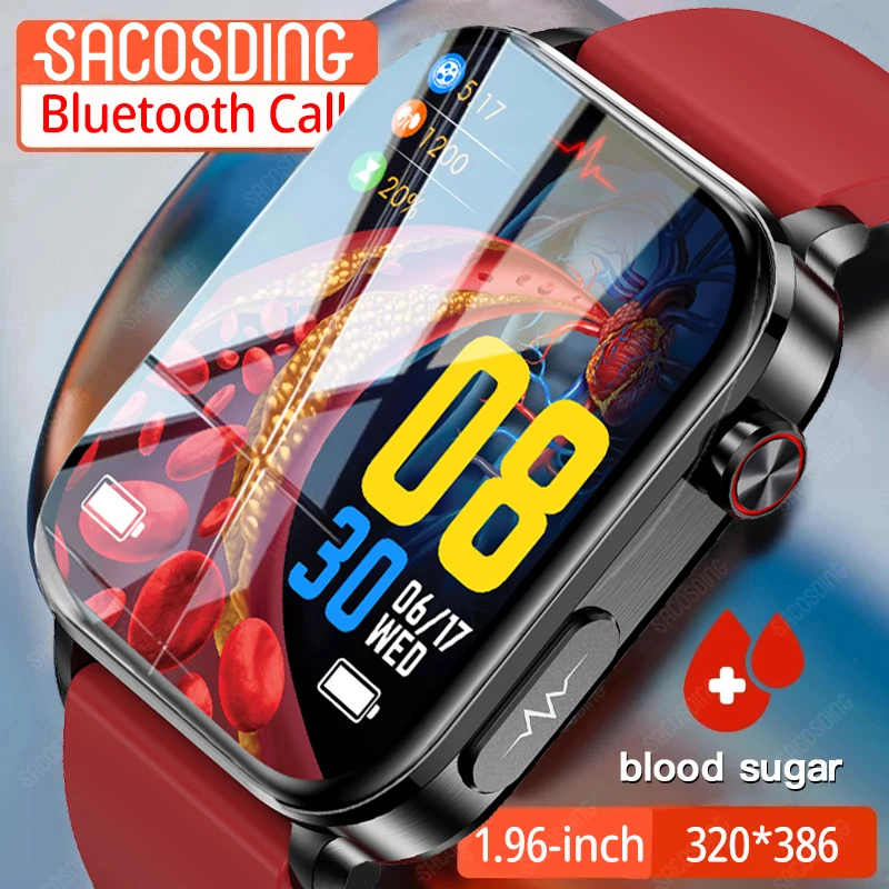 Ai Medical Diagnosi Smart Watch Bluetooth Call Blood Sugar Blood Lipid Monitor Dell'Acido Urico Hrv Ecg Smartwatch Per Uomo Donna Watch