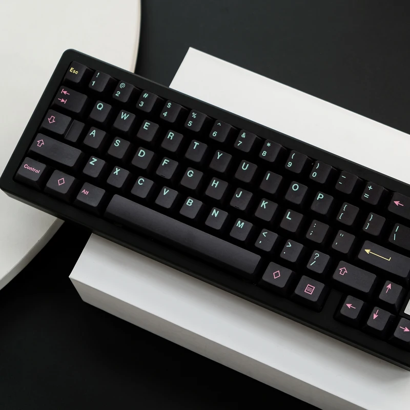 

Клавиатура GMK Miami Night с 120 клавишами, сублимационная механическая клавиатура PBT для MX Switch подходит для 61/64/68/87/96/104/108