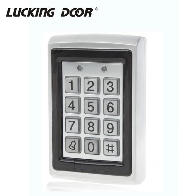 RFID Metal Access Control EM Card Reader Keypad 1000 Users Door Bell 125KHz Card Reader Keypad  For Door Access Control System 1