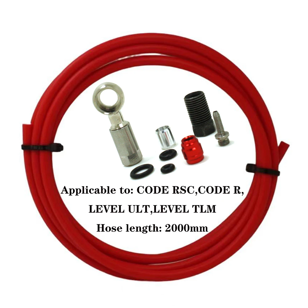 

Bicycle Brake Hose Brake Hose Kit 2 Meter Bike Connector Set Fit For-Sram-CODE RSC R LEVEL Rubber+Steel High Quality Hot Sale