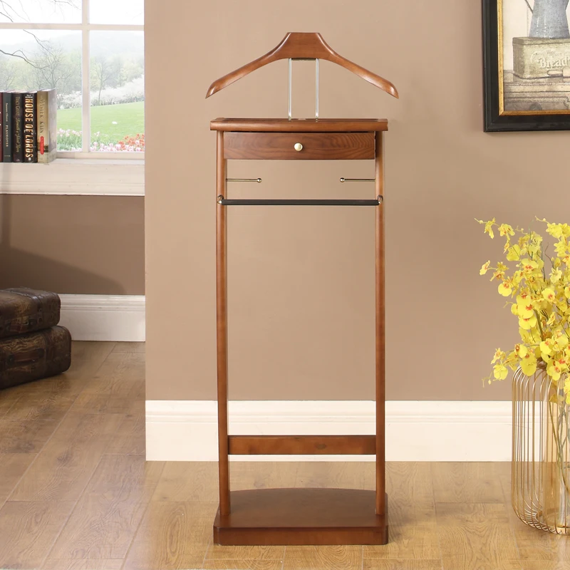 Soporte Valet para traje con cajón, percheros, organizador de
