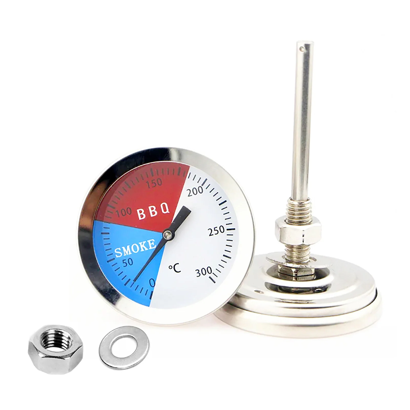 Stainless Steel BBQ Smoker Grill Thermometer 300℃ Barbecue Accessories Grill Meat Food Probe Temperature Gauge Kitchen Tools bbq thermometer