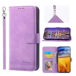 Luxury Magnetic Leather Flip Wallet Phone Cover for Xperia 5 VI (PURPLE)