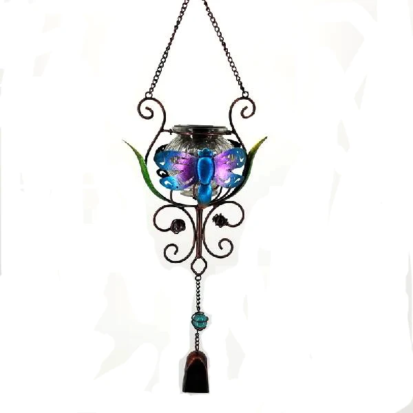 

Butterfly Glass Hanging Metal Solar Wholesale Tube Wind Chime
