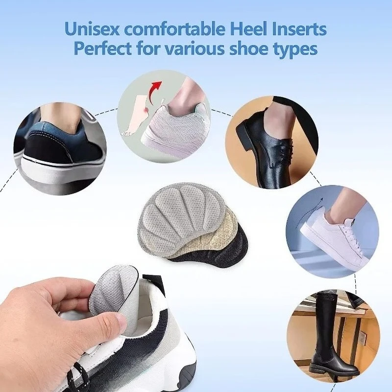 Shoe Insoles Insoles Heel Pads Lightweight for Sport Shoes Adjustable Cute Size Back Sticker Antiwear Feet Soft Pad Relief
