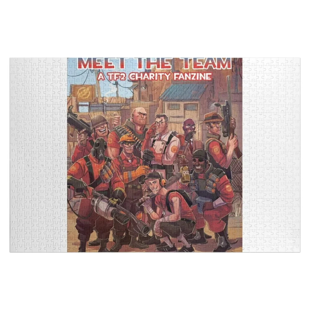 Team Fortress 2 Meet The Team Jigsaw Puzzle Personalized Name Personalized Child Gift Puzzle