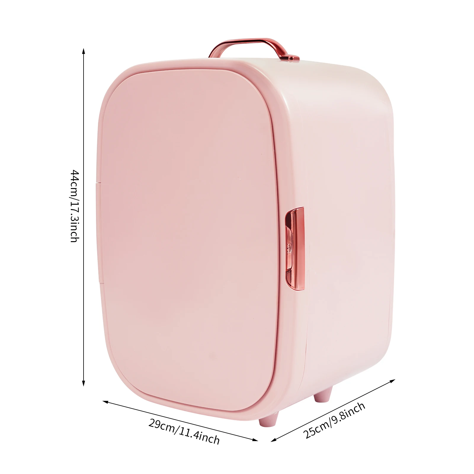 12L Mini-Make-up-Kühlschrank, Kühlung und Heizung, kosmetische Aufbewahrung, Kühlschrankmaske, Getränke, hält frischen Kühler für Zuhause, Auto, doppelter Verwendungszweck