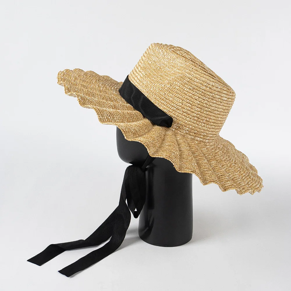 Stylish Straw Sun Hat For Beach And Outdoor Hiking Summer Style_voghion.com